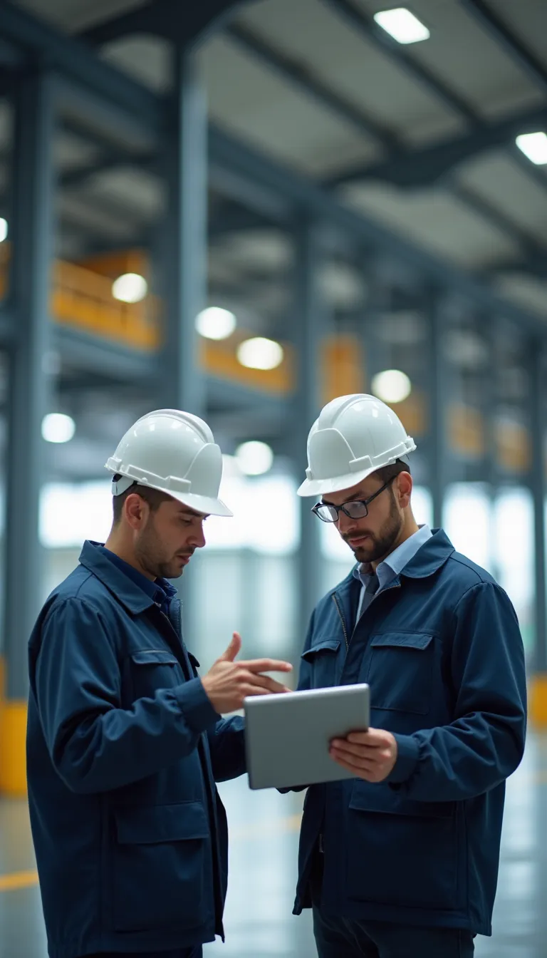Equipe da Cosse Barboza em planejamento técnico de obra industrial em MG